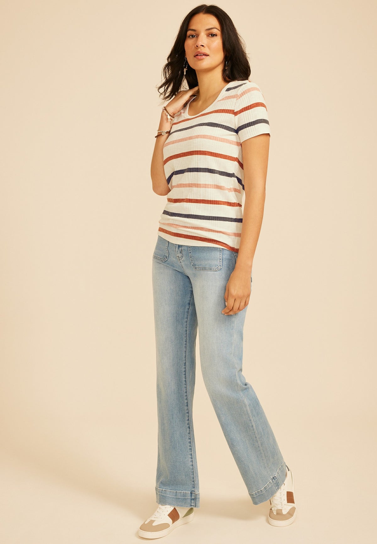 24/7 Taylor Striped Tee