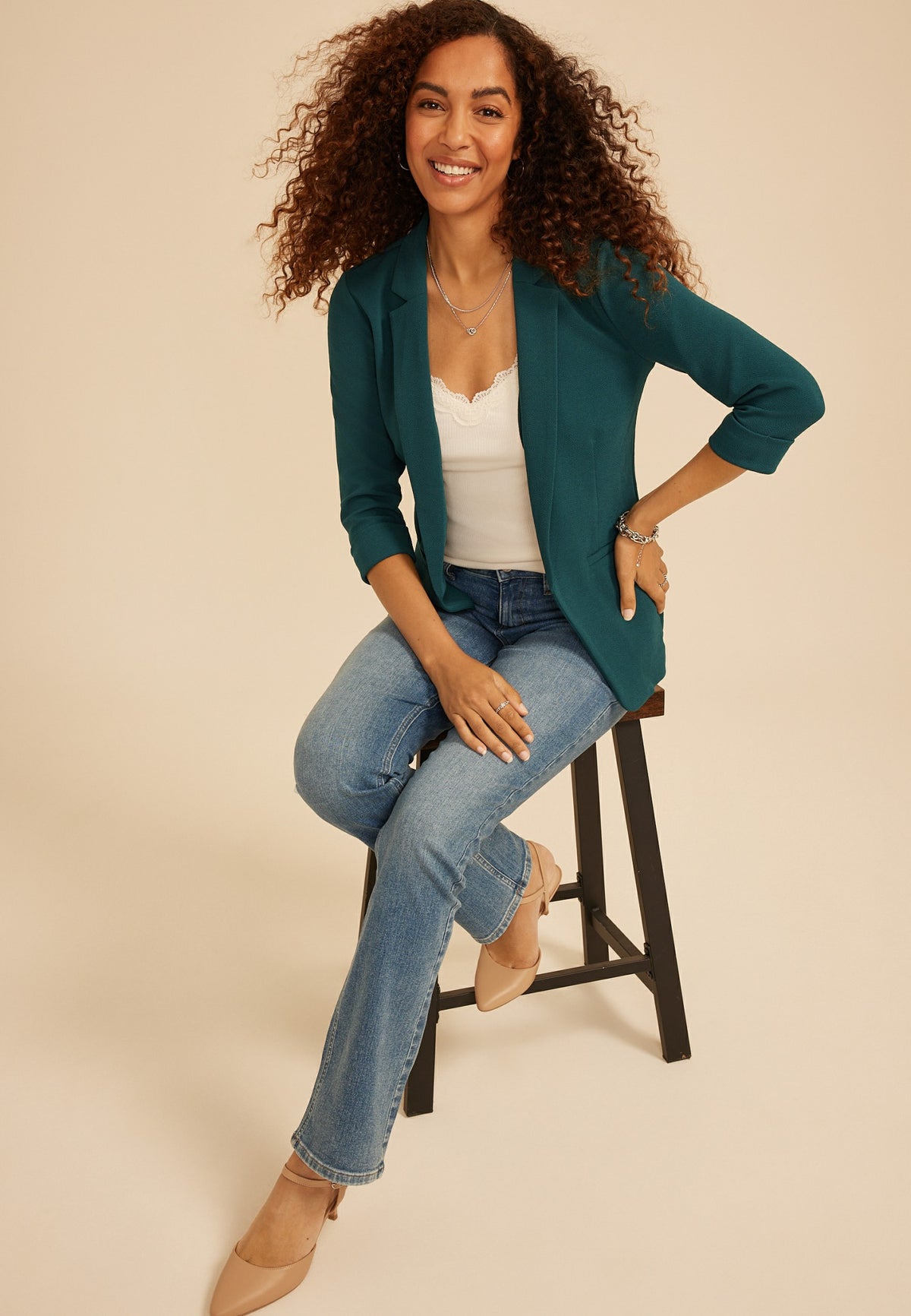 Versa Open Front Blazer