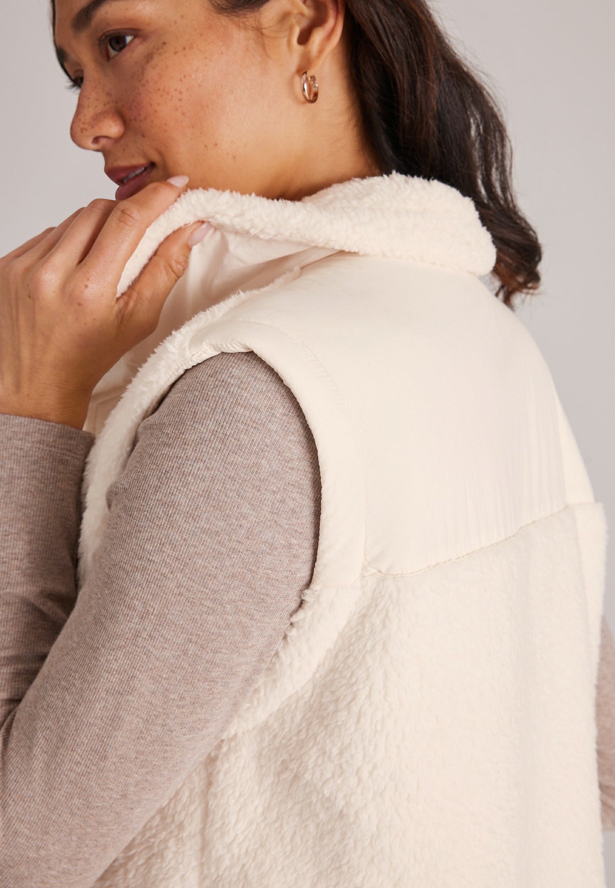 Sherpa Snap Front Vest