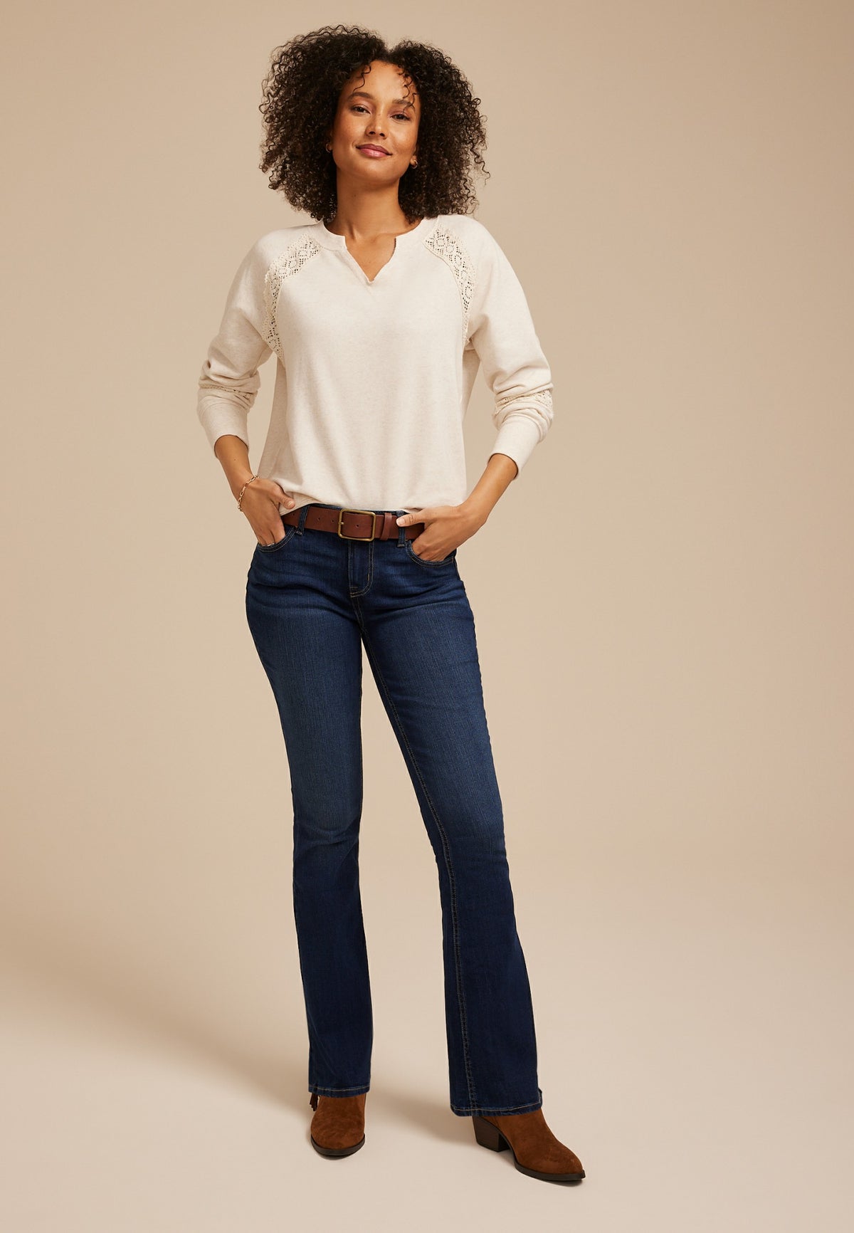 m jeans by maurices™ Classic Flare Mid Rise Jean