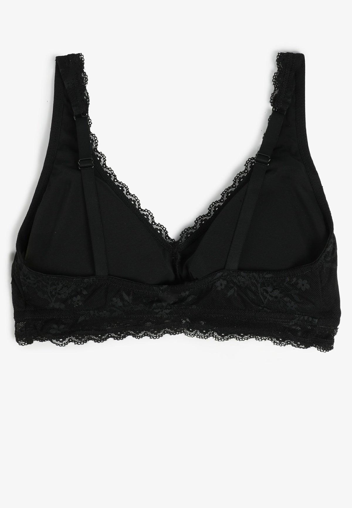Vintage Lace Plunge Neck Floral Lace Bralette