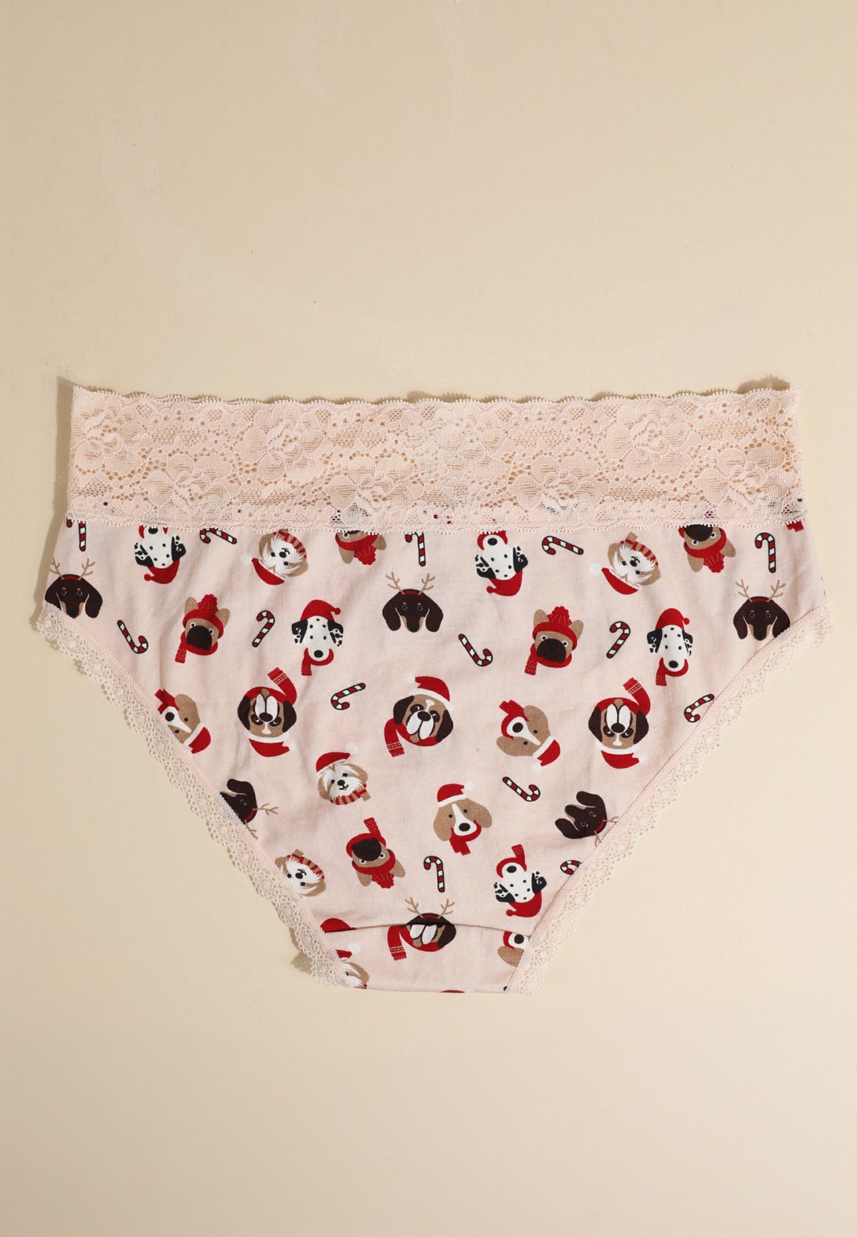 Simply Comfy Cotton Holiday Dog Cotton Hipster Panty