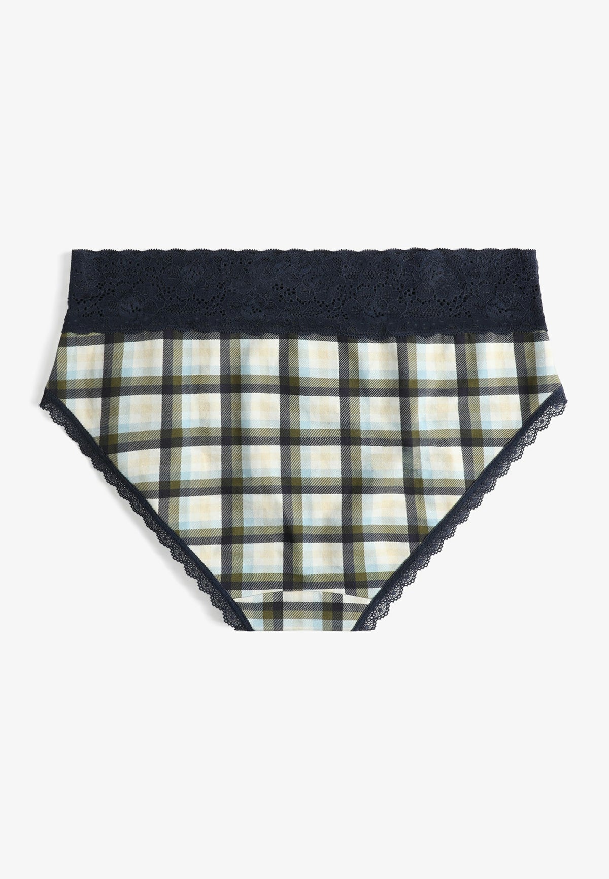 Simply Comfy Cotton Plaid Hipster Panty