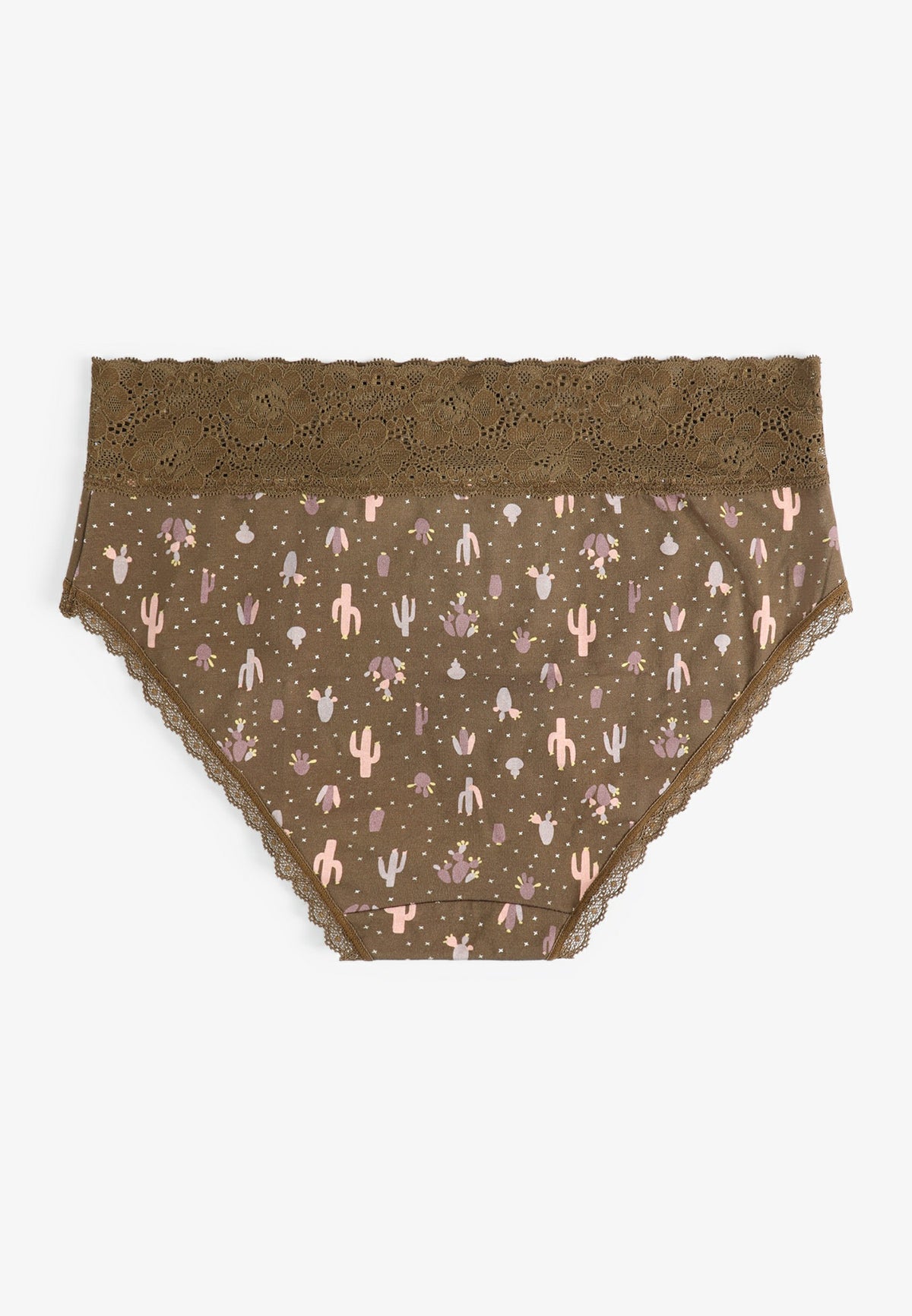 Simply Comfy Cotton Cactus Print Hipster Panty