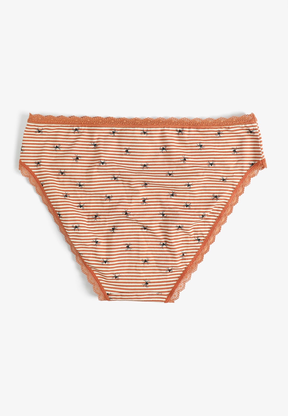 Simply Comfy Cotton Spider Print Bikini Panty