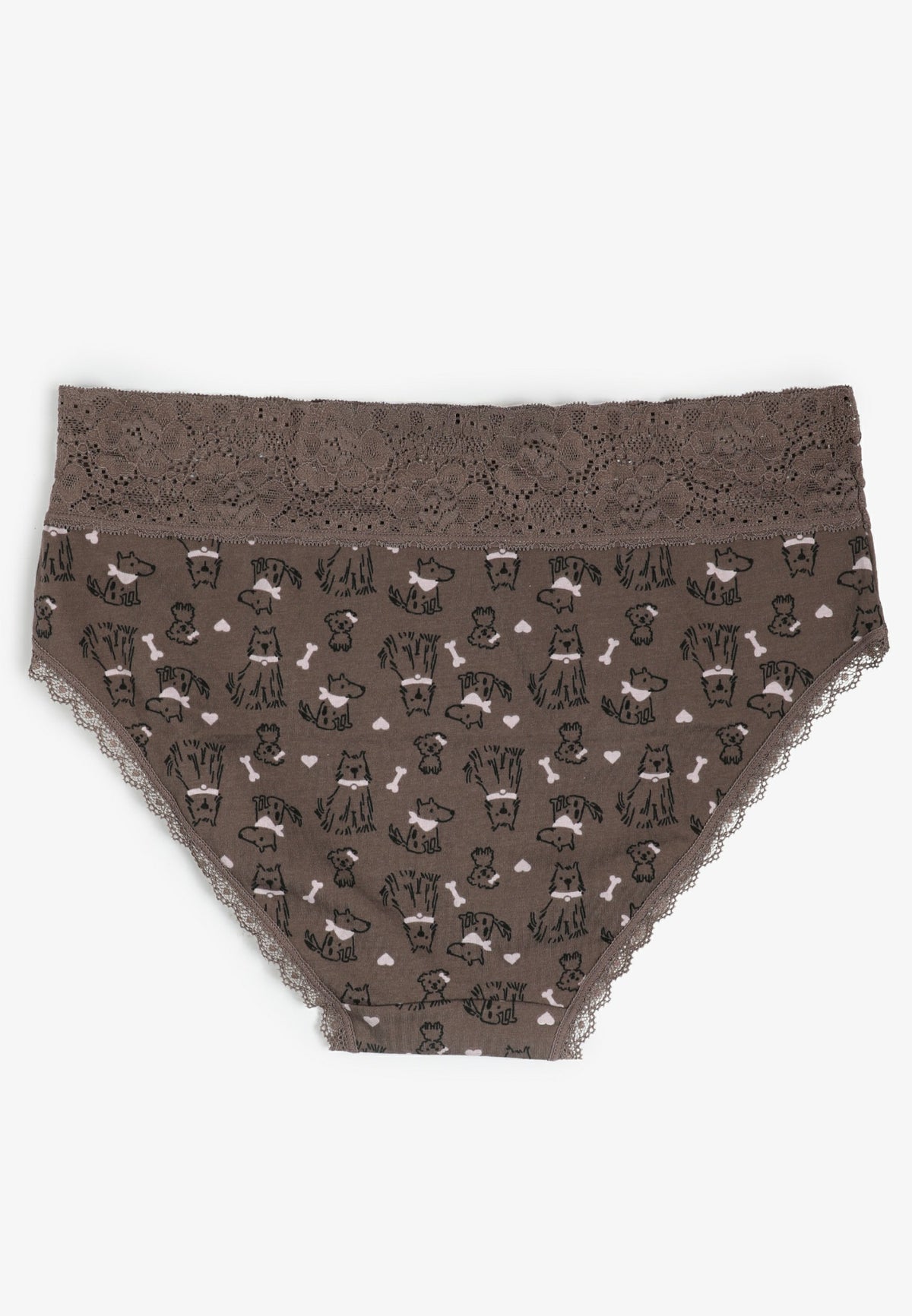 Simply Comfy Cotton Dog Print Hipster Panty