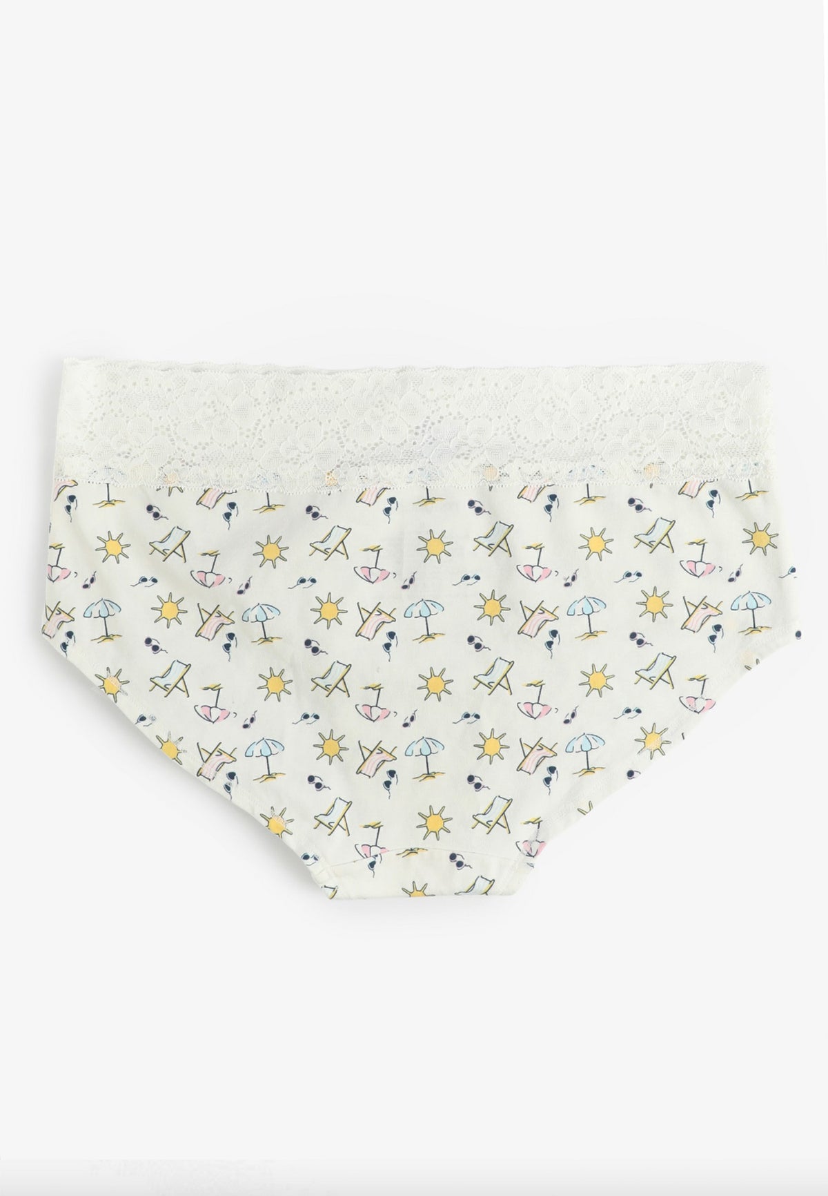 Simply Comfy Cotton Beach Print Boybrief Panty