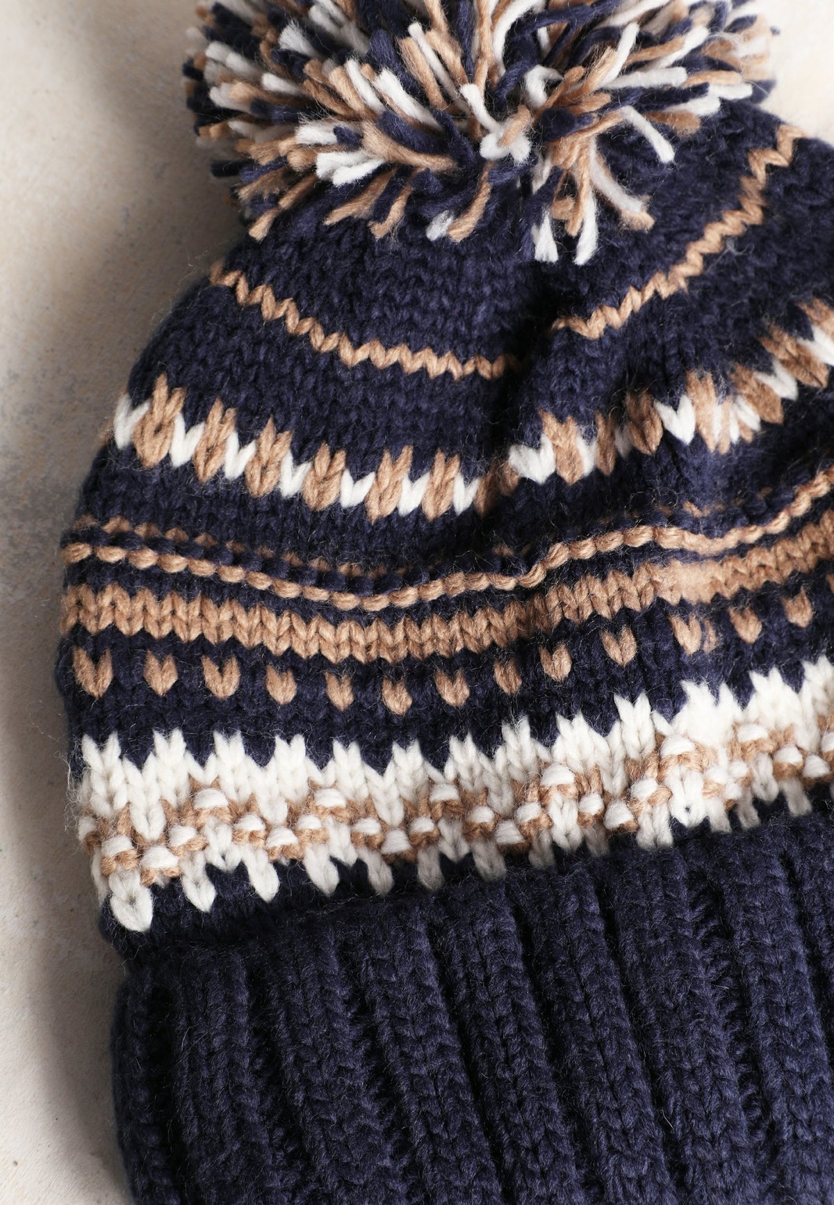 Fair Isle Pom Beanie