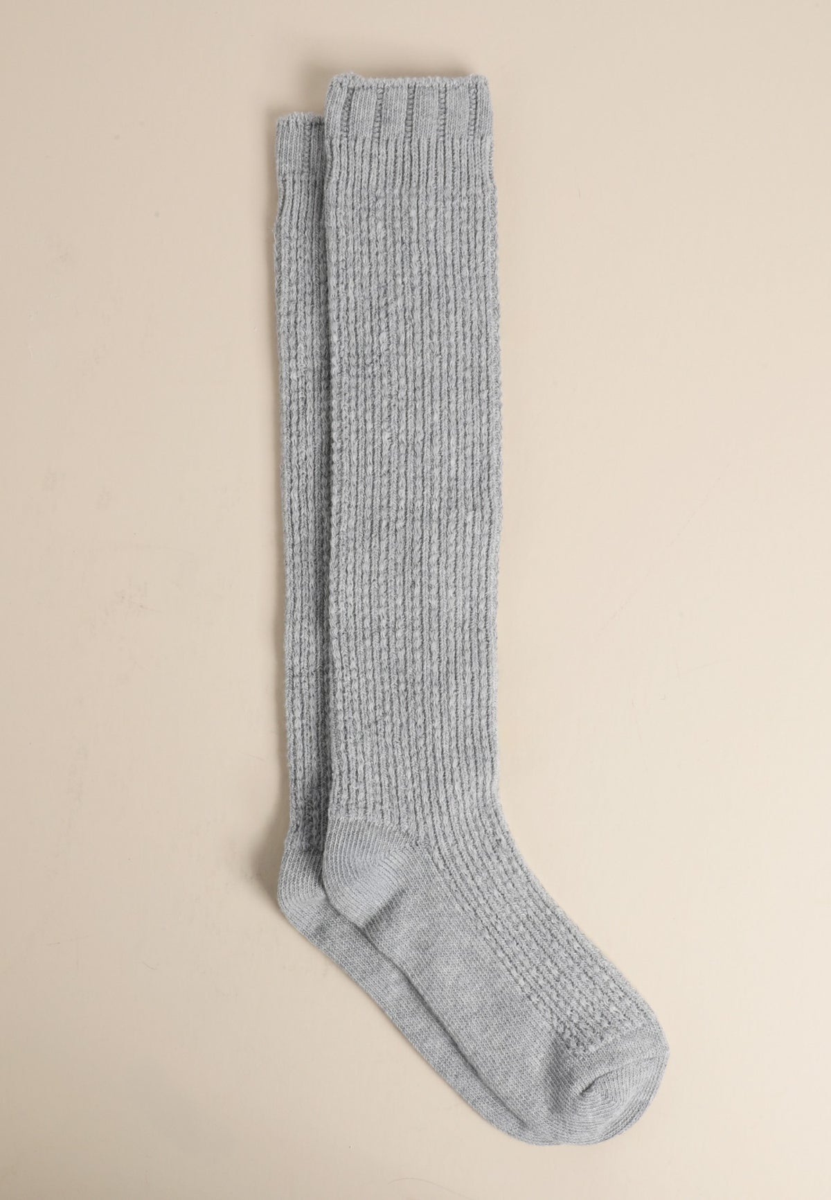 Ribbed Knee High Socks