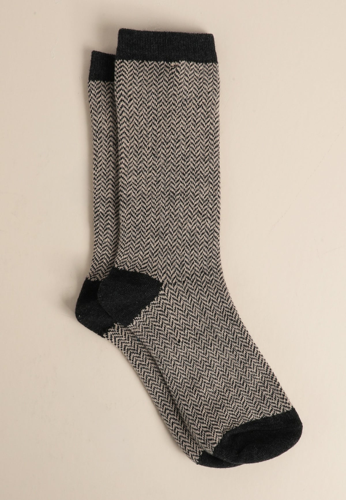 Herringbone Crew Socks