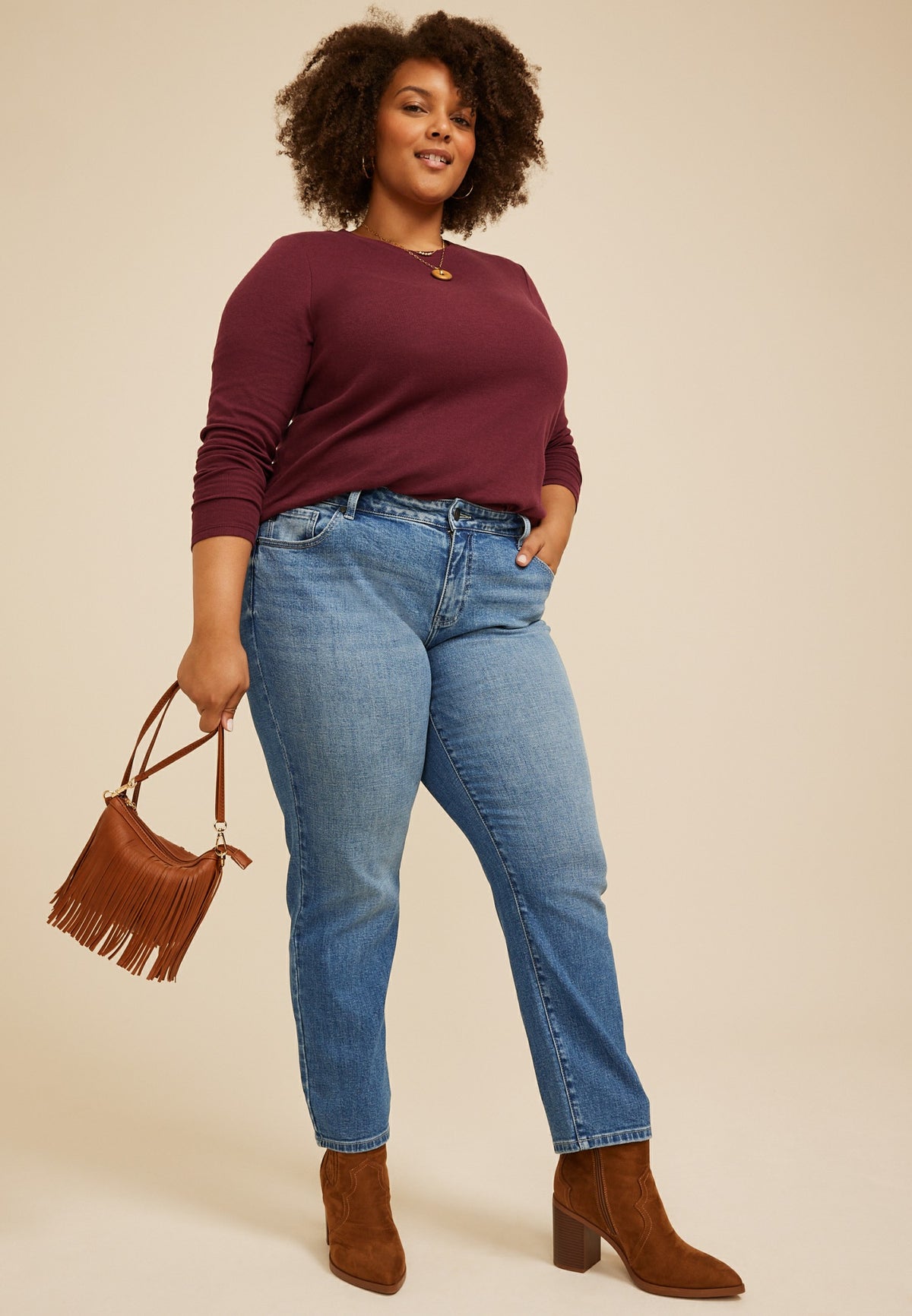 Plus Size KanCan™ Mid Rise Cigarette Skinny Jeans