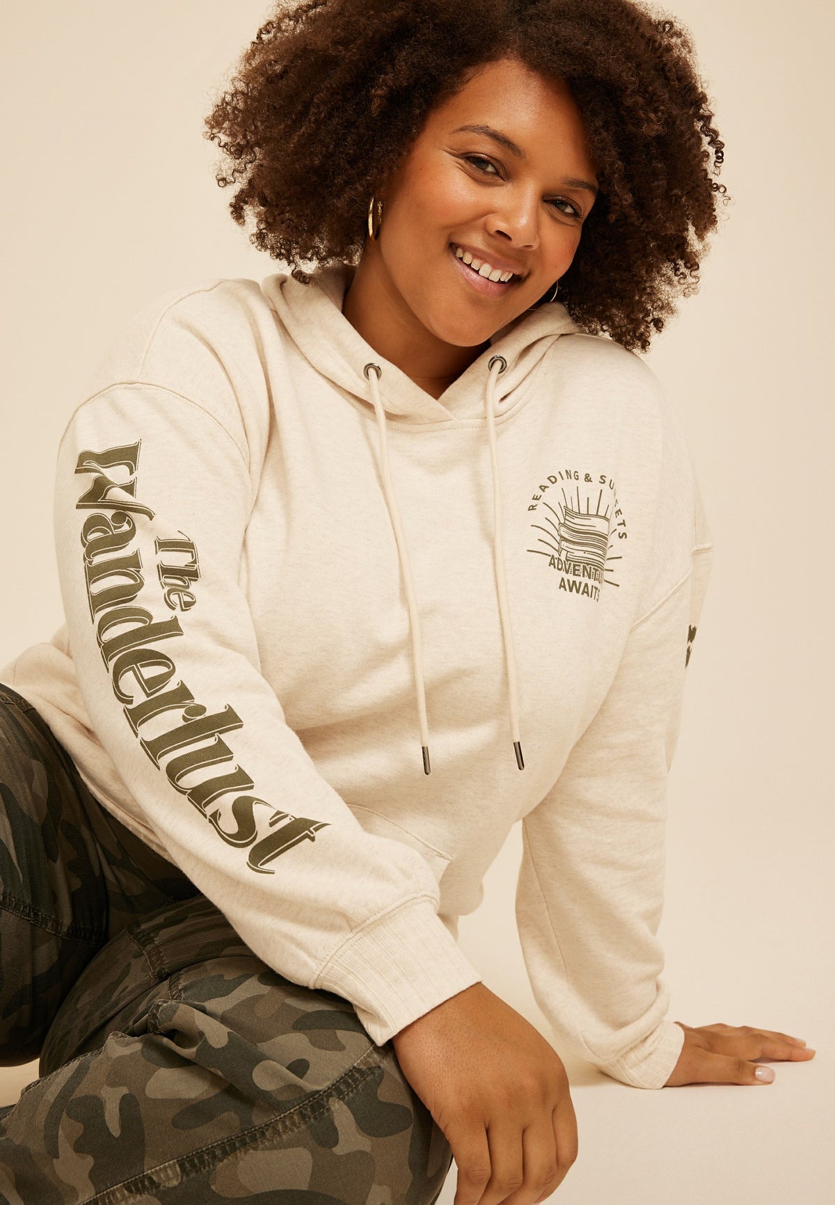 Plus Size Wanderlust Book Club Hoodie