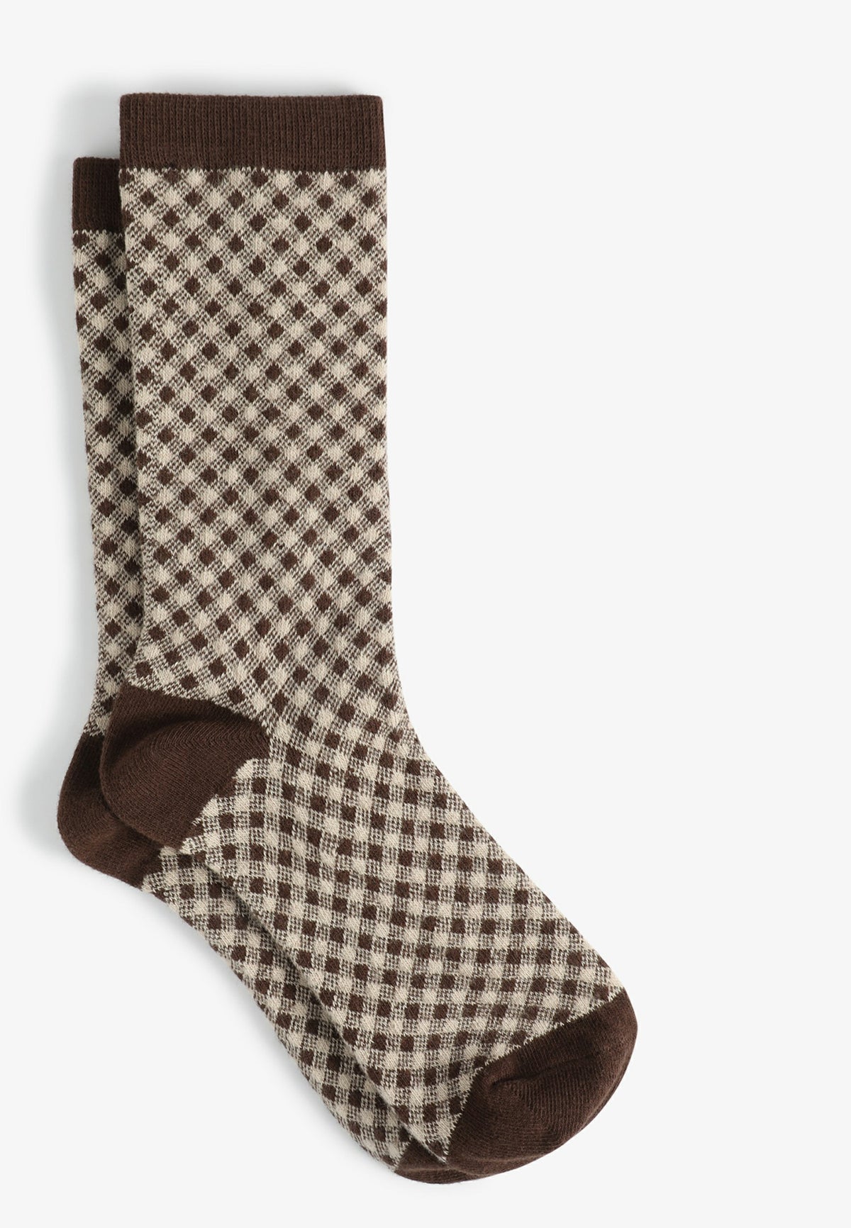 Micro Checkered Crew Socks