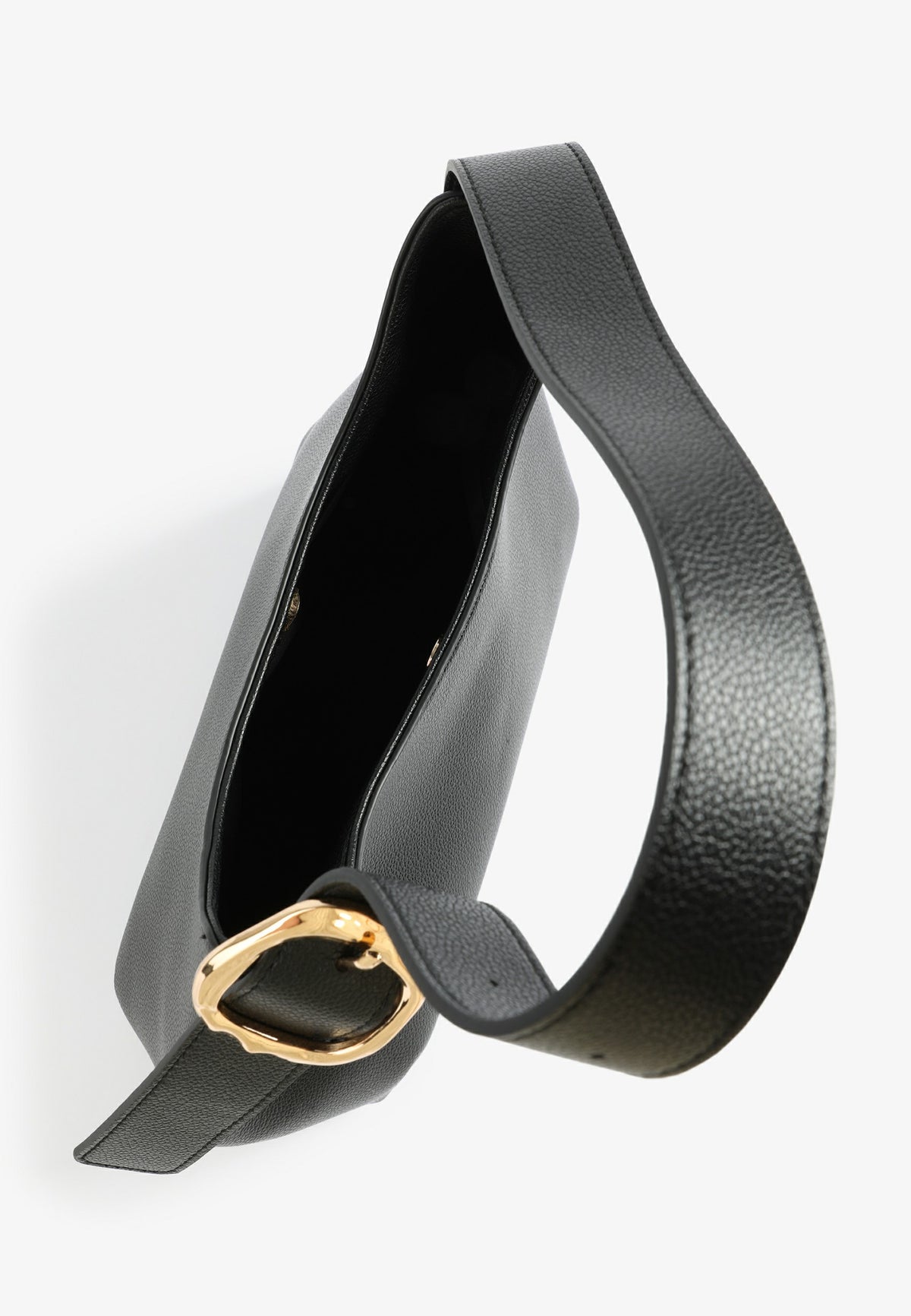Pebbled Faux Leather Shoulder Bag