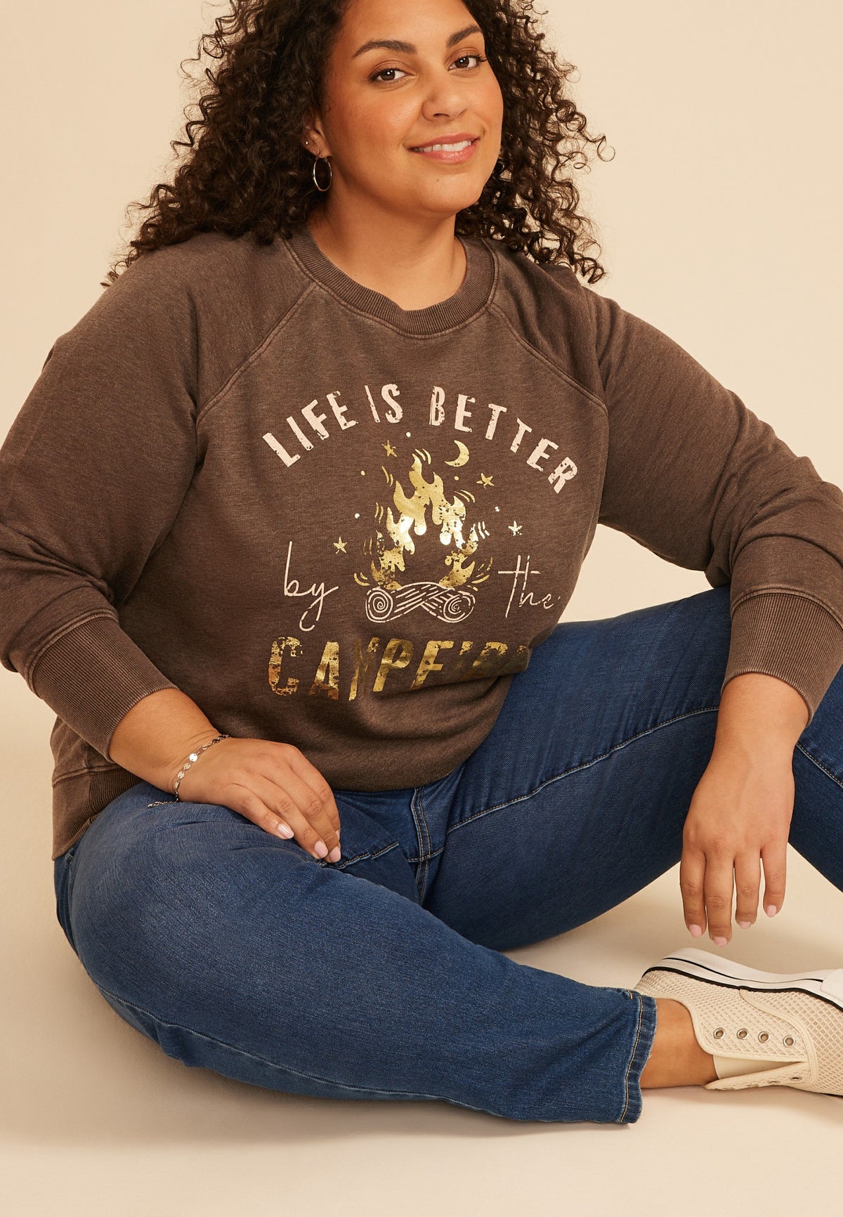 Plus Size Life Is Better By The Campfire Sweatshirt