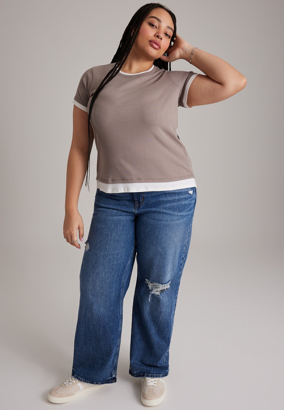 Plus Size 24/7 Twofer Tee