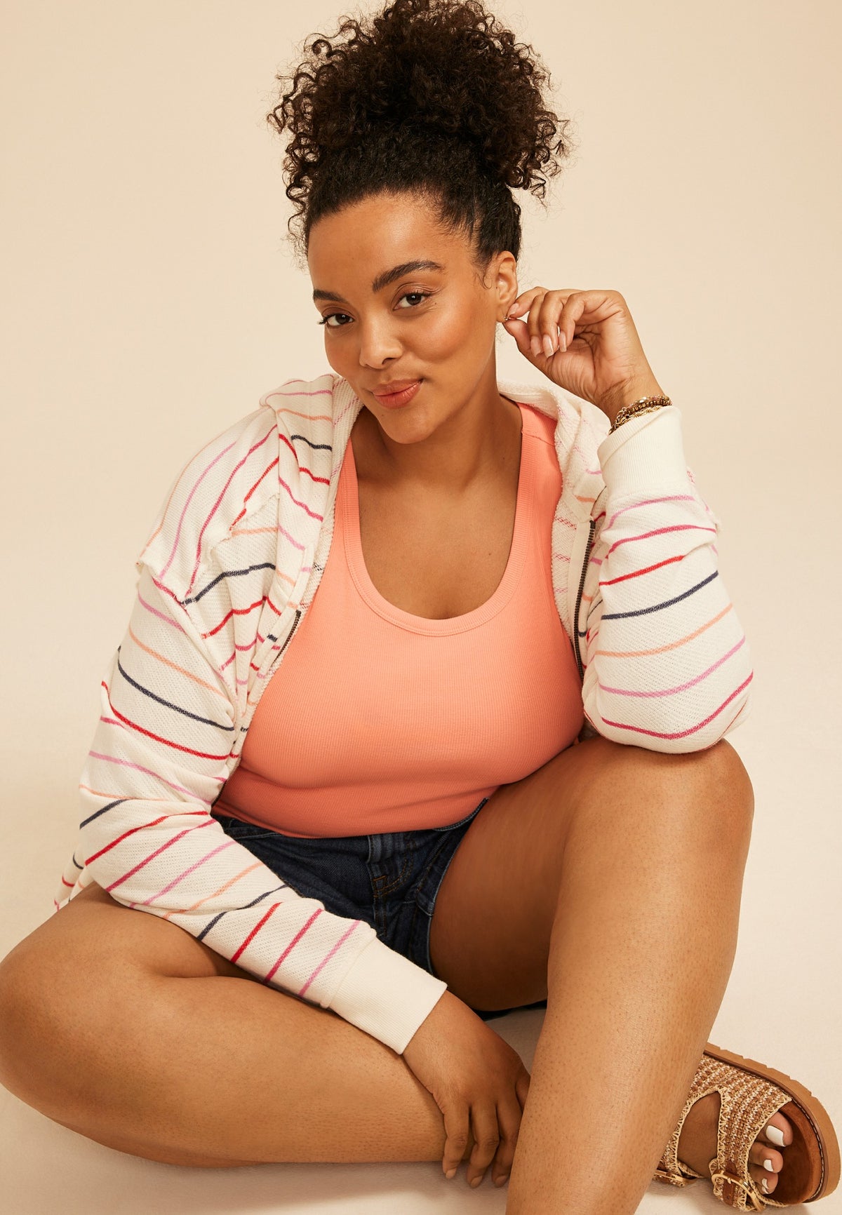 Plus Size 24/7 Ribbed Scoop Neck Tank Top