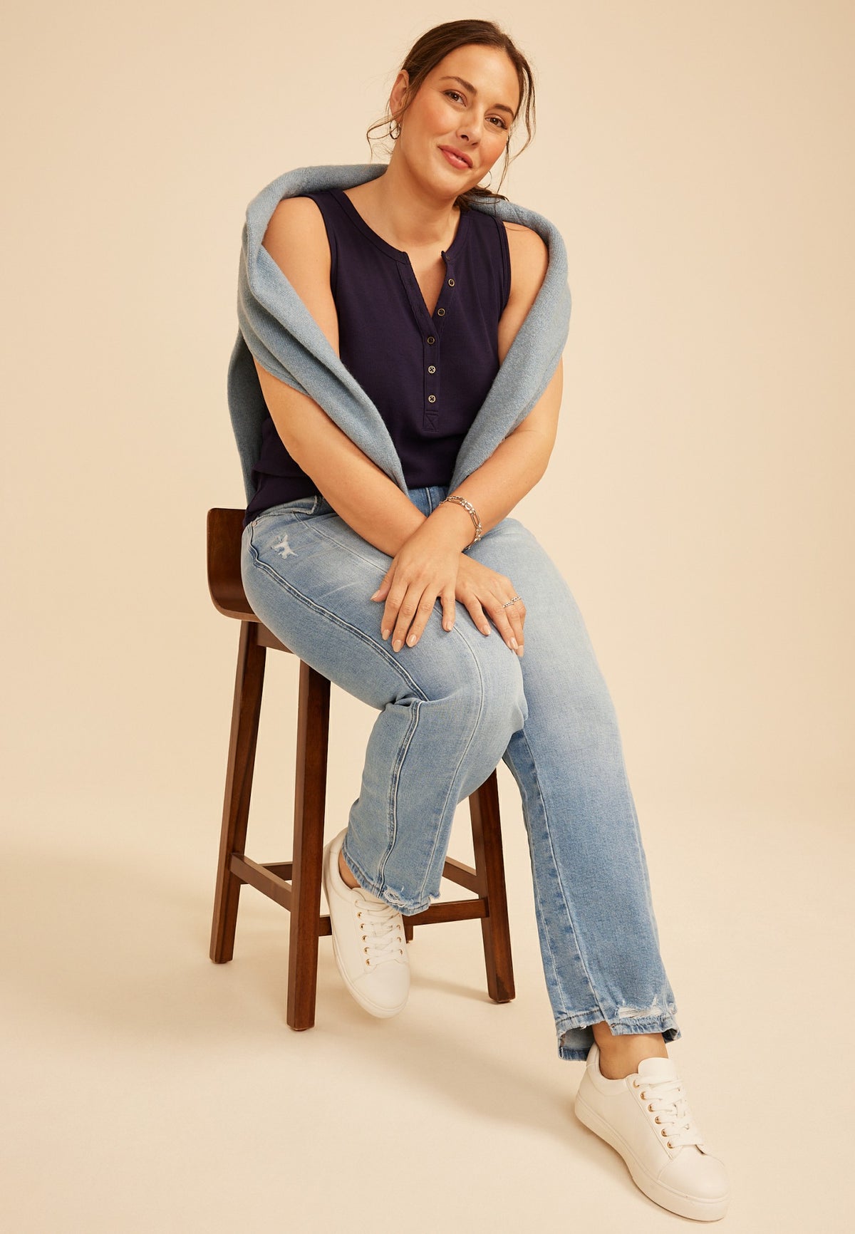 Plus Size KanCan™ High Rise Seamed Straight Jean