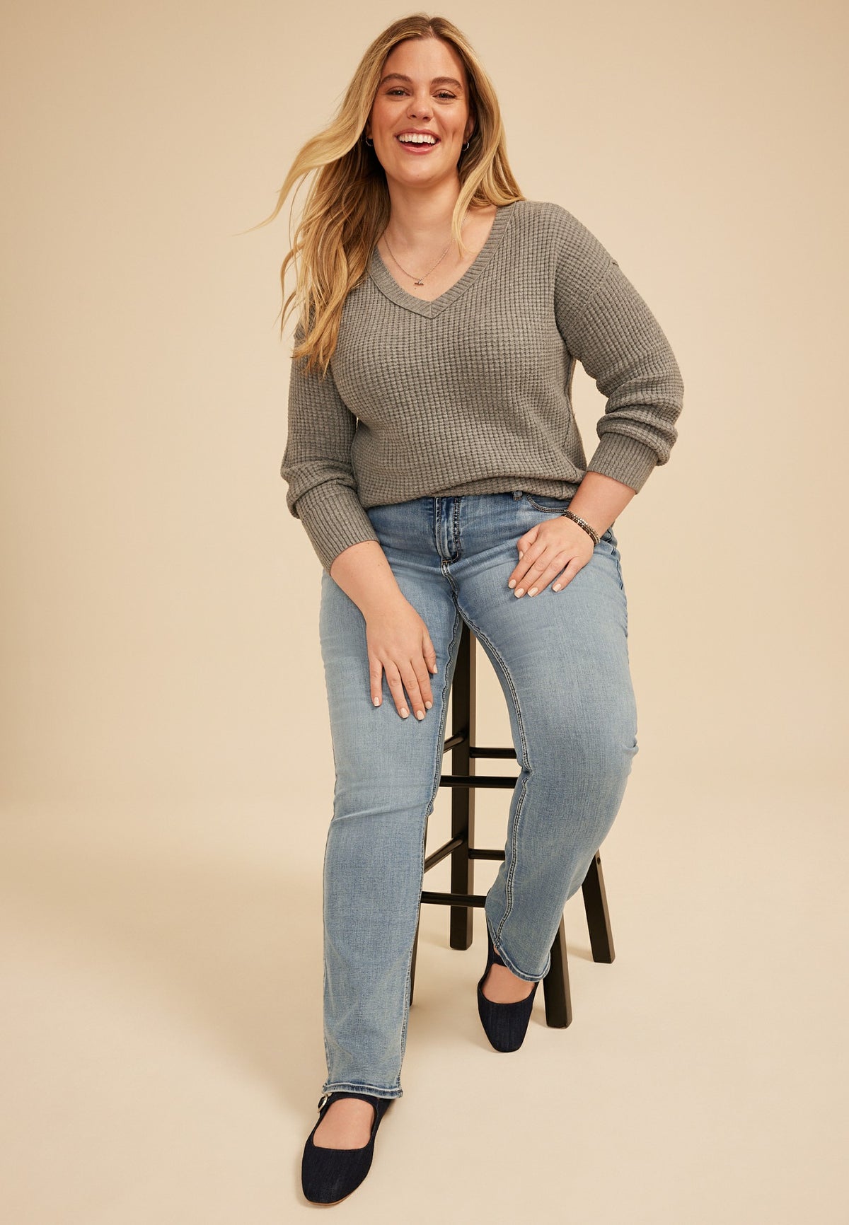 Plus Size Silver Jeans Co.® Elyse Comfort Mid Rise Slim Boot Jean
