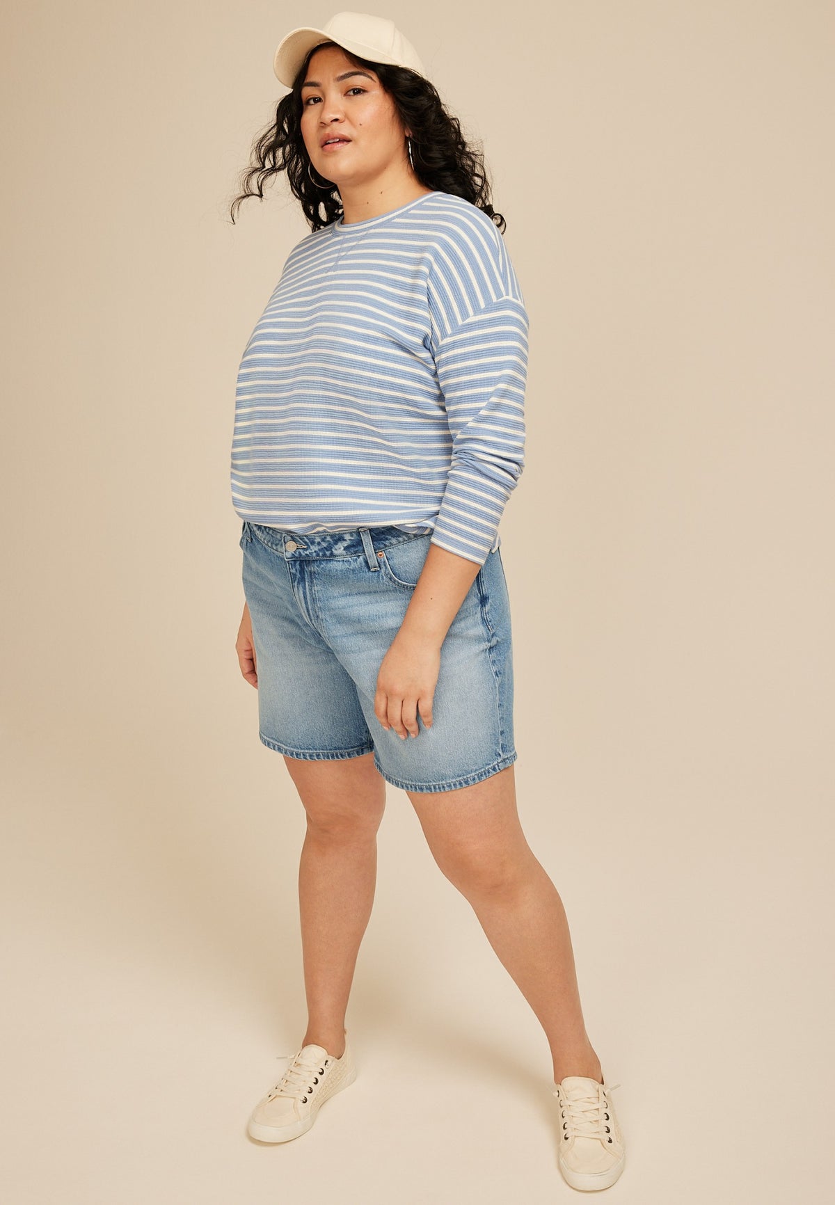 Plus Size m jeans by maurices™ High Rise 7in Relaxed Short