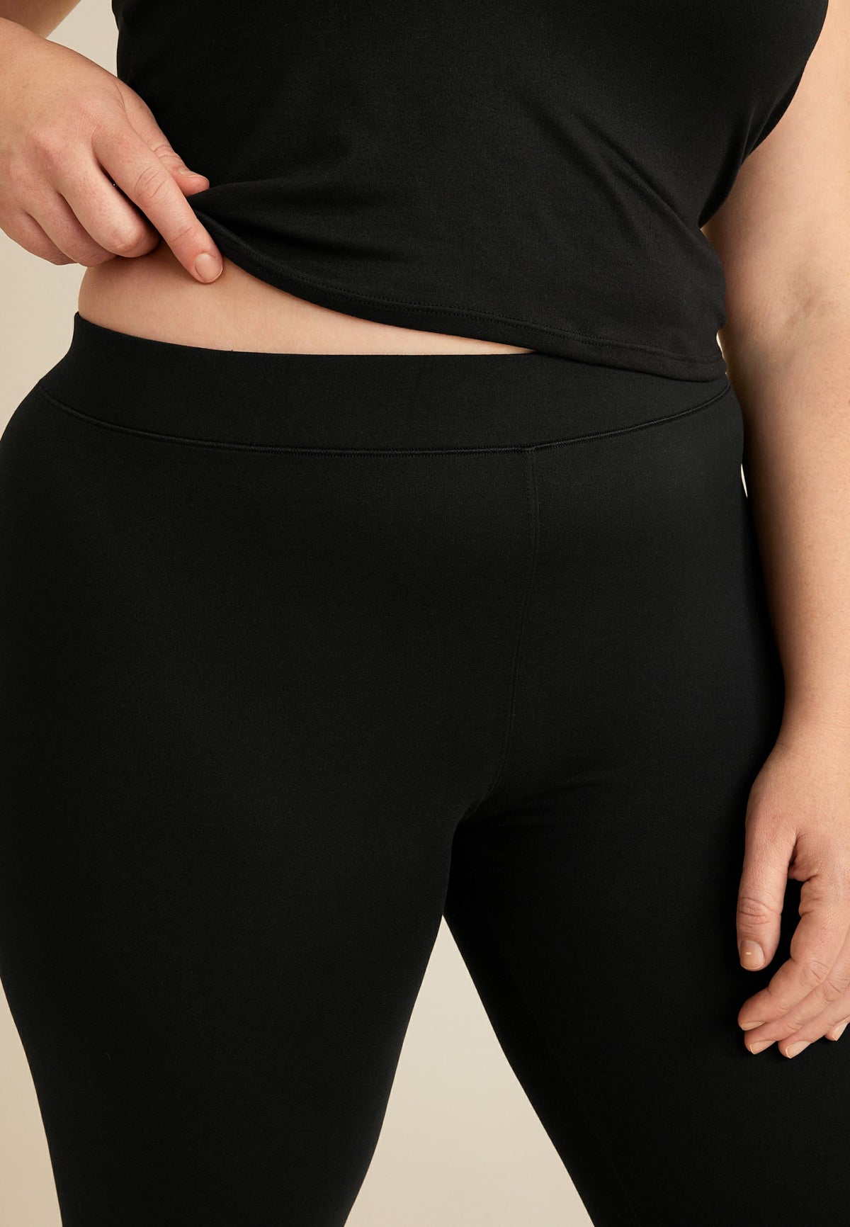 Plus Size Black High Rise Ultra Soft Legging