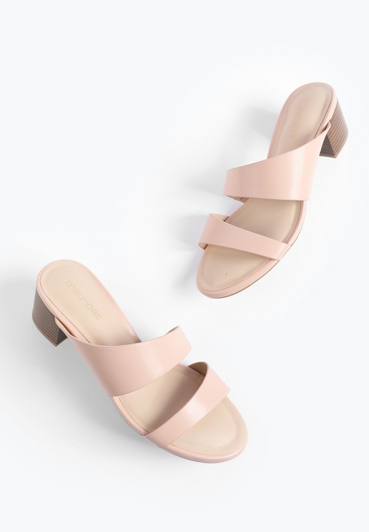 SuperCush Slip On Block Heel Sandals