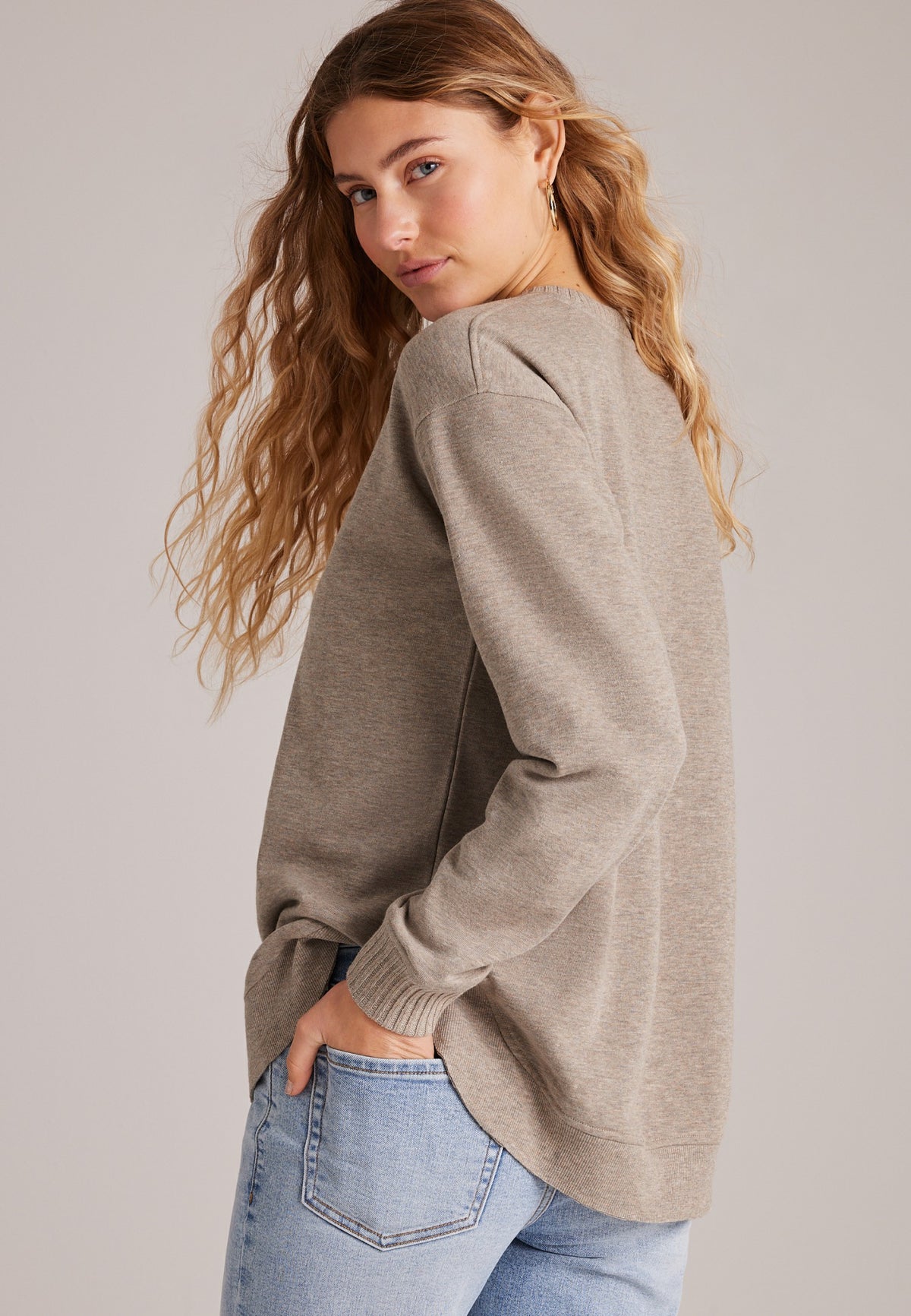 Willowsoft Crew Neck Sweatshirt Tunic