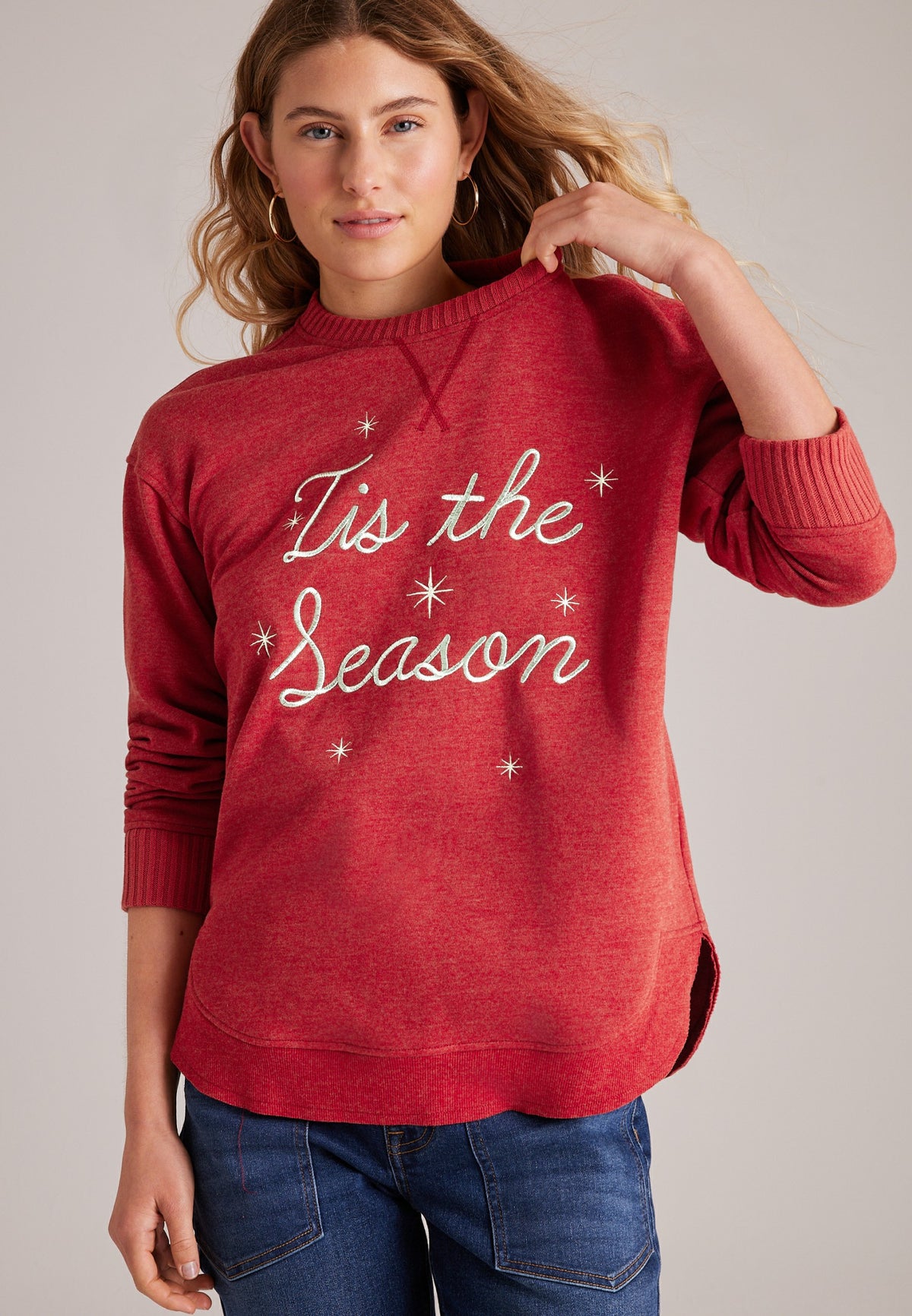 Willowsoft Tis The Season Sweatshirt Tunic