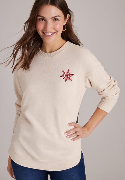 Willowsoft Peace Love Joy Sweatshirt Tunic