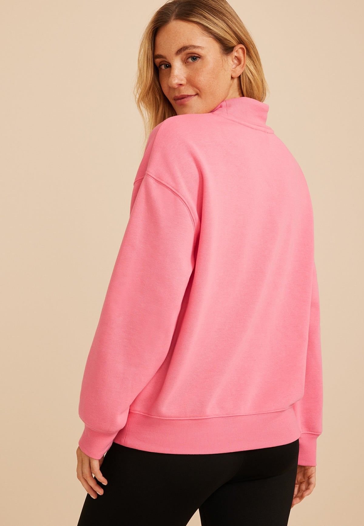 Living Beyond Breast Cancer Pink Hope Mock Neck Sweatshirt
