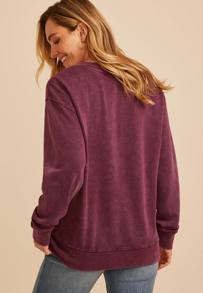 Dandelion V Neck Sweatshirt