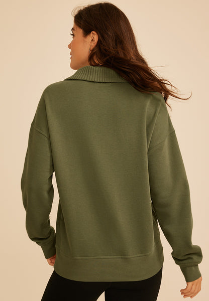 Quarter Button Front Pullover