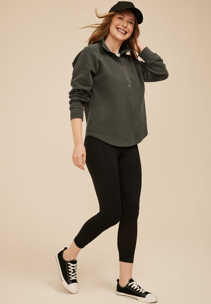 Ottoman Snap Button Sweatshirt