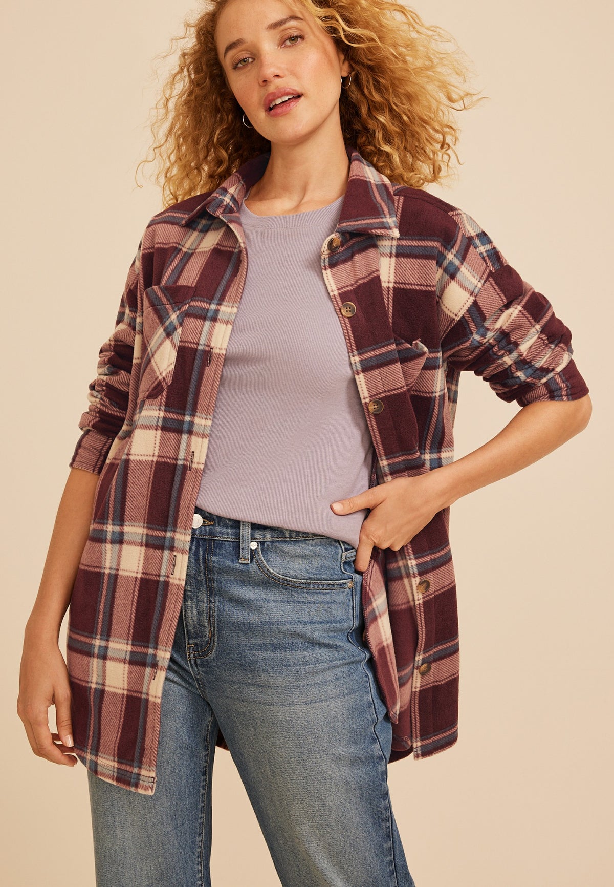 Wilder Plaid Fleece Shacket