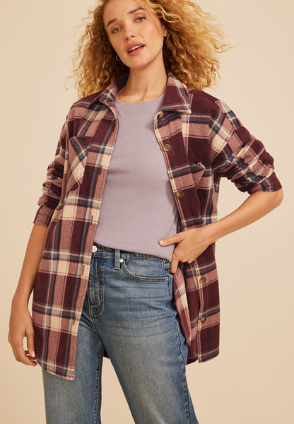 Wilder Plaid Fleece Shacket