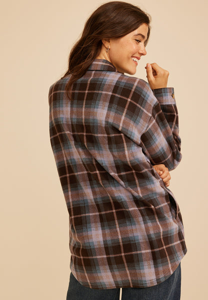 Wilder Plaid Fleece Shacket