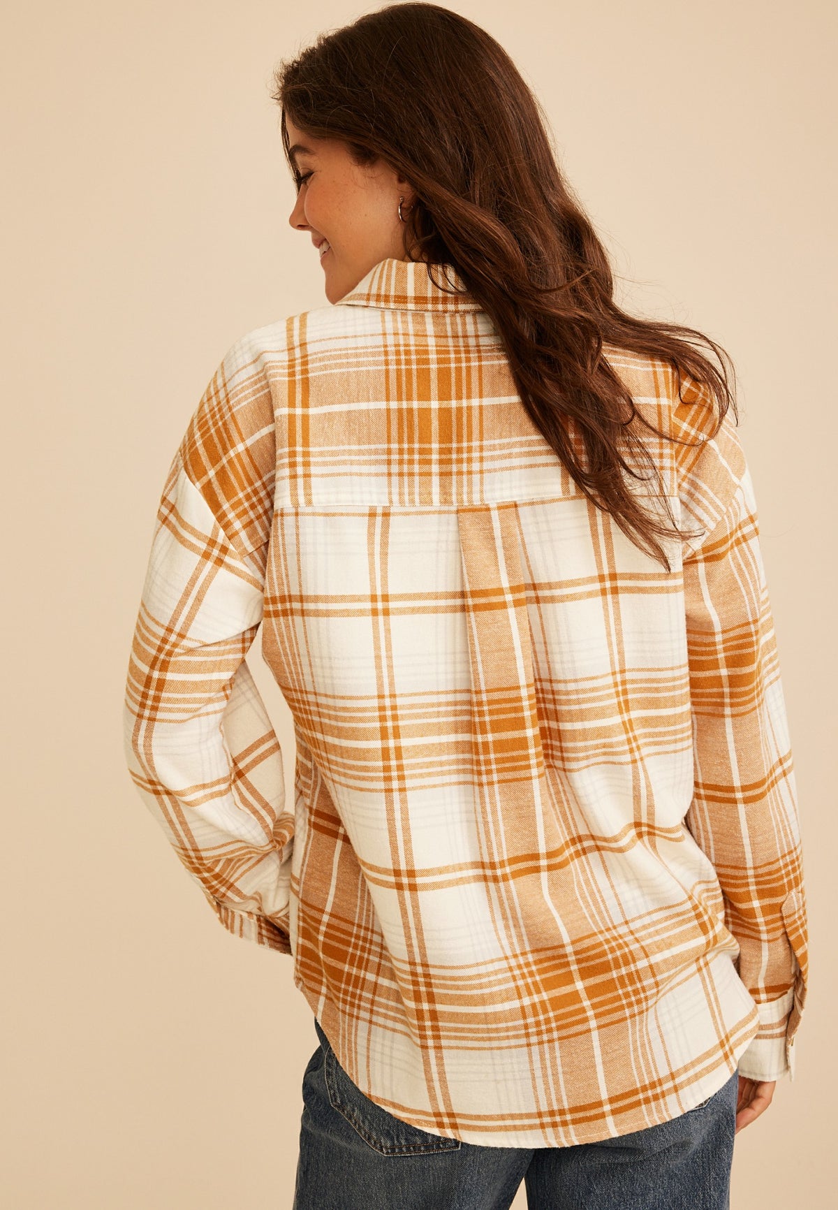 Plaid Button Down Flannel Shirt
