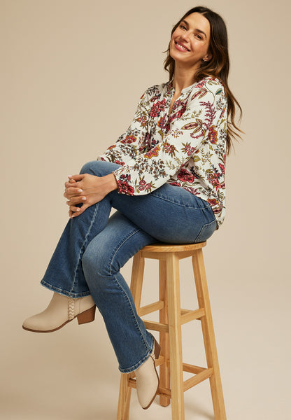 Floral Peasant Blouse