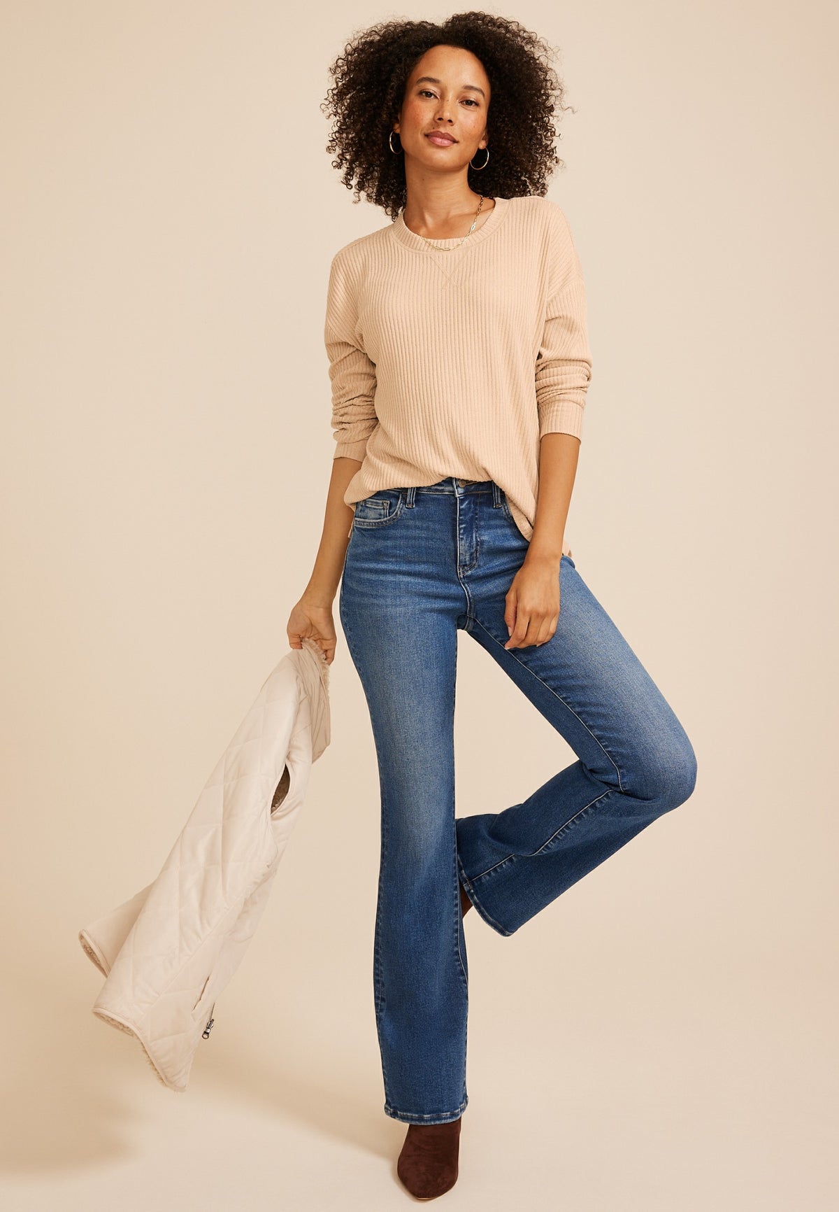 24/7 Cozy Rib Long Sleeve Top