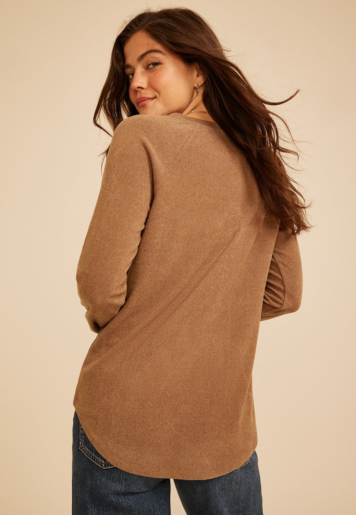 24/7 Brushed Thumbhole Long Sleeve Tee