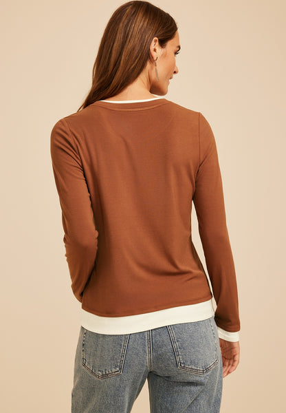 24/7 Twofer Long Sleeve Tee