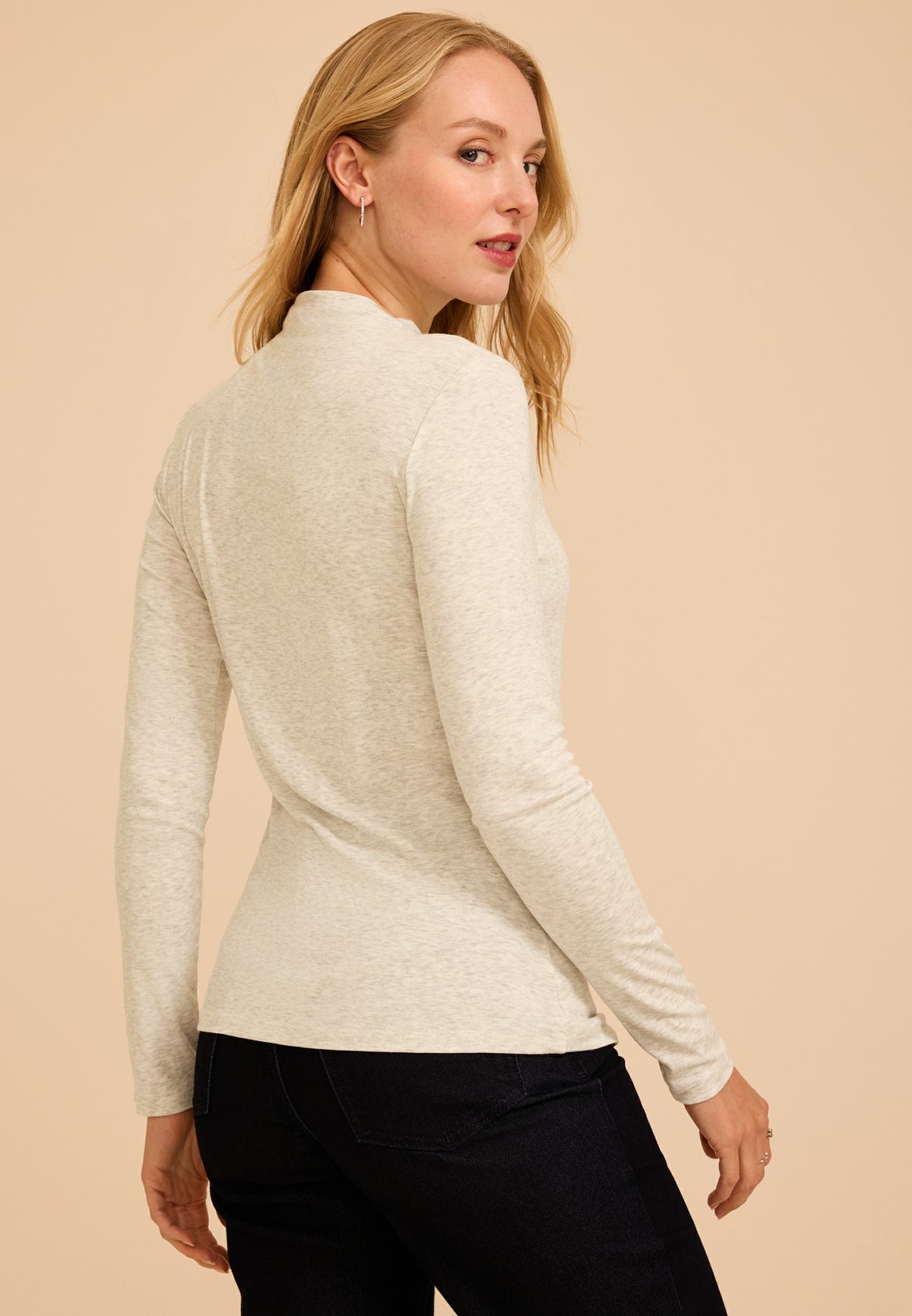 24/7 Mock Neck Long Sleeve Tee