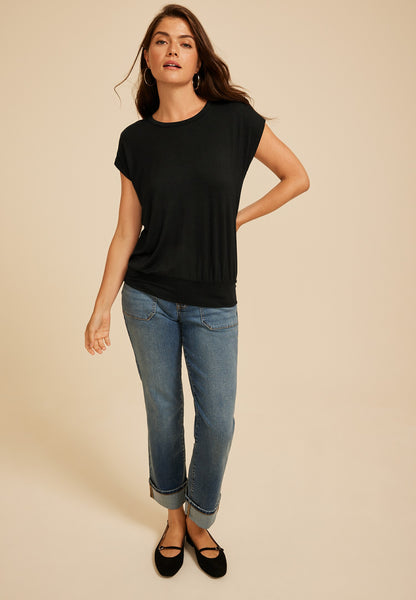 24/7 Short Sleeve Banded Hem Tee