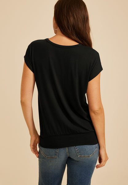 24/7 Short Sleeve Banded Hem Tee