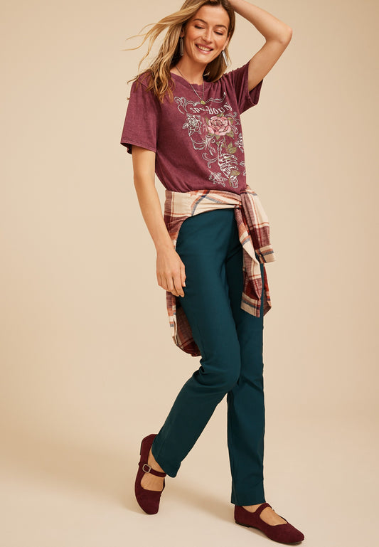 Spellbound Floral Oversized Fit Graphic Tee