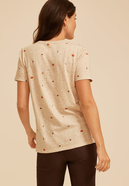24/7 Dawson Pumpkin And Leaf Crew Neck Tee