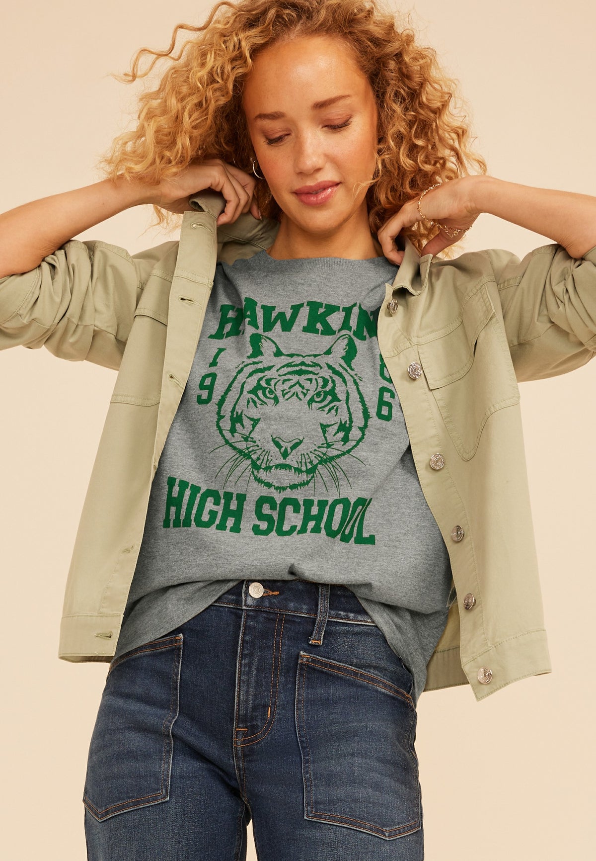 Hawkins High School Vintage Fit Graphic Tee