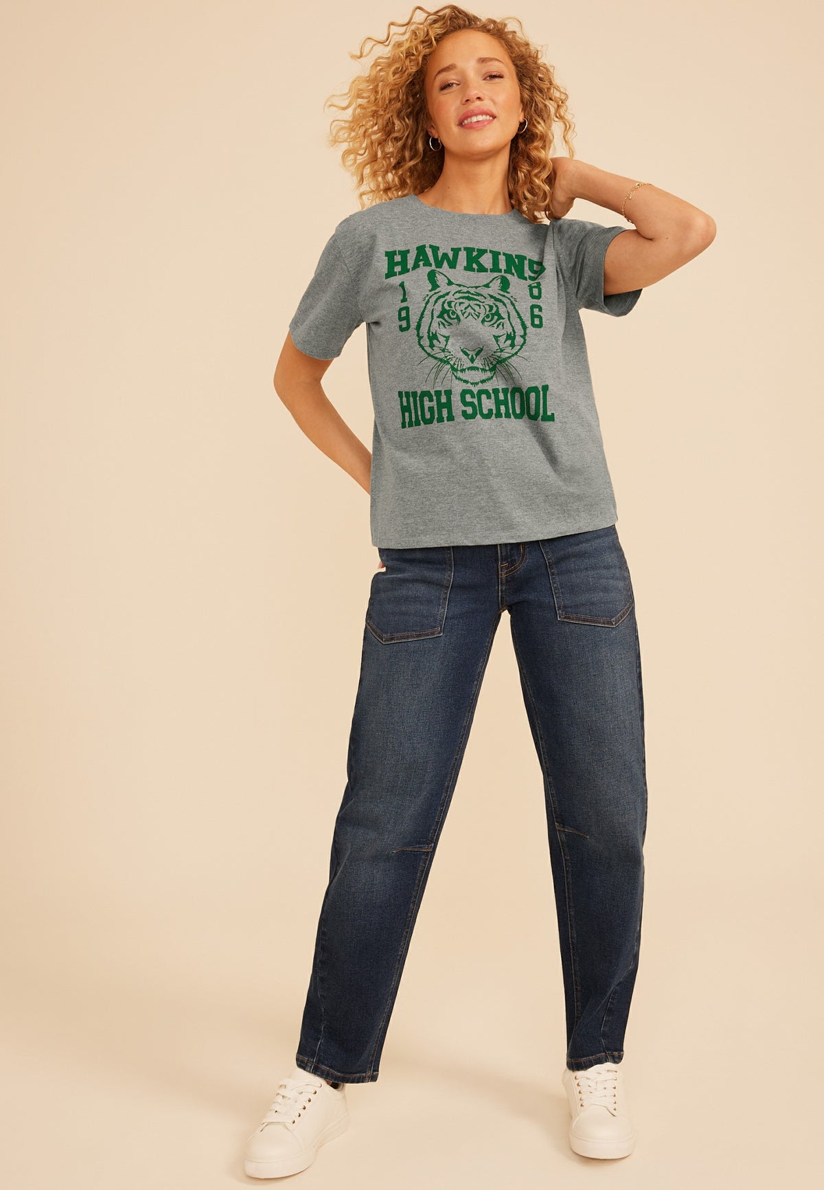 Hawkins High School Vintage Fit Graphic Tee