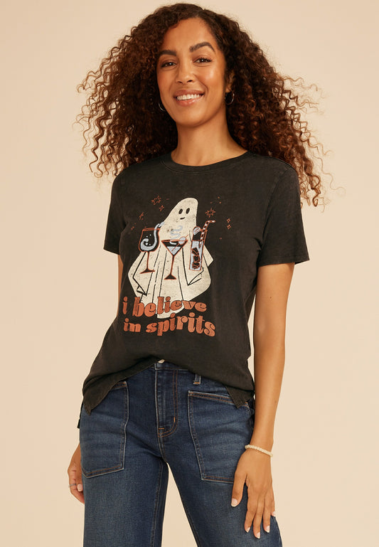 I Believe In Spirits Classic Fit Graphic Tee