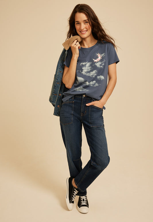 Celestial Clouds Classic Fit Graphic Tee